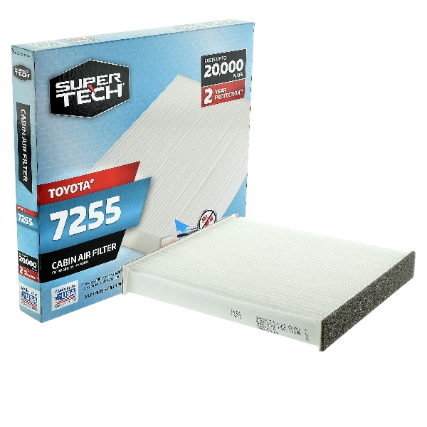 Super Tech Cabin Air Filter 7255, for Select Toyota Vehicles