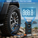 AVAPOW 3000A Jump Starter with Air Compressor, 12V Portable Battery Booster Pack (for All Gas or up to 8.0L Diesel) with 150PSI Digital Tire Inflator - Image 2