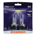 Sylvania H11 XtraVision Halogen Headlight Bulb, 2 Pack, Compatible with Multiple Cars