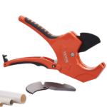 VEVOR PVC Pipe Cutter, 0-2-1/2" O.D. Ratcheting PVC Pipe Cutter, Heavy Duty Tube Cutting Tool with Spare SK5 Blade for PVC, CPVC, PP-R, PEX, PE, Rubber Hoses