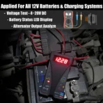 MOTOPOWER 12V Digital Car Battery Tester Voltmeter Charging System Analyzer - Image 2