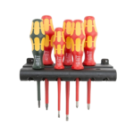 Wera - 5347777001 Kraftform Plus 160i168i6 Insulated Professional Screwdriver Set, 6-Piece