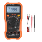 VEVOR Digital Multimeter,6000-Count TRMS DC/AC Voltmeter Current Tester,Professional NCV Multimeter for Current Voltage Resistance Capacitance Duty-Cycle Tempetature Diodes Continuity Live Wire Test