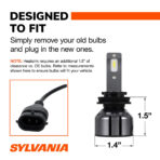 SYLVANIA H11 LED Ultra - Fog Lights For Cars and Trucks - Headlight Bulbs for Off Road Powersports - 6000k Cool White LED Light - Maximum Lifespan - No Polarity - DIY Upgrade - Image 4