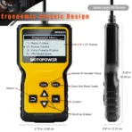 MOTOPOWER Car OBD2 Code Reader OBD2 Scanner Engine Fault Code Reader Car Diagnostic Scan Tool - Image 5