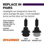 Sylvania H11 XtraVision Halogen Headlight Bulb, 2 Pack, Compatible with Multiple Cars - Image 5
