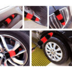 MaximalPower 18’’ Long Wheel Barrel Brush for Car Wheel Rim Detailing Brush - Car Brush Tire Detail Brush Soft Bristle Multipurpose For Exhaust Tips Motorcycles (Red Brush) - Image 6