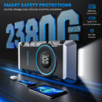 AVAPOW 3000A Jump Starter with Air Compressor, 12V Portable Battery Booster Pack (for All Gas or up to 8.0L Diesel) with 150PSI Digital Tire Inflator - Image 5