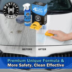 Car Clay Bars Auto Detailing and Clay Luber Synthetic Lubricant Kit, 4 Clay Bars, Clay bar Lubricant Tablets 10 Pack(1pc=16 fl oz), Spray Bottle and Microfiber Towel for Car Detailing Cleaning - Image 3