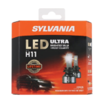 SYLVANIA H11 LED Ultra - Fog Lights For Cars and Trucks - Headlight Bulbs for Off Road Powersports - 6000k Cool White LED Light - Maximum Lifespan - No Polarity - DIY Upgrade