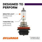 Sylvania H11 XtraVision Halogen Headlight Bulb, 2 Pack, Compatible with Multiple Cars - Image 4